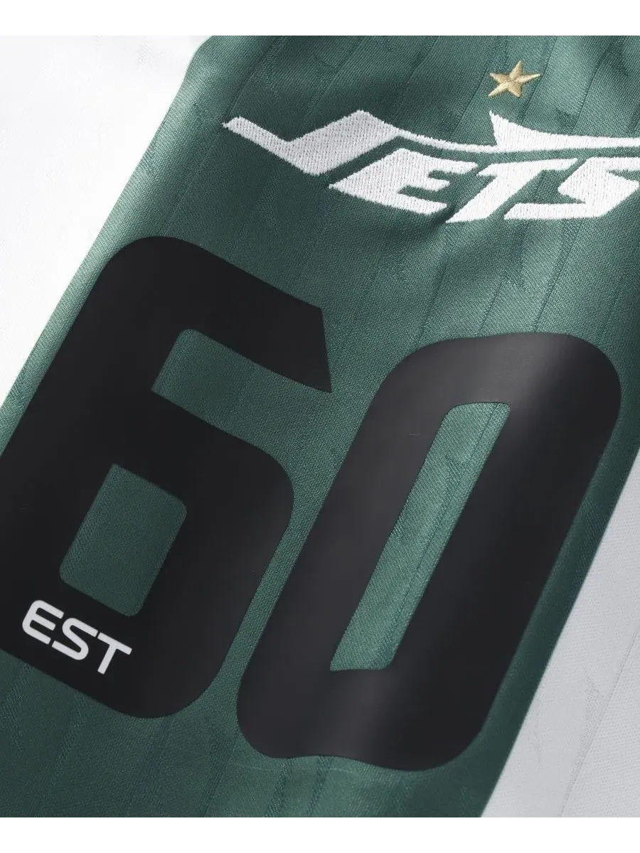 Футболка-поло с V-образным вырезом New York Jets Football x Football Fanatics — изображение 4 из 5, белый