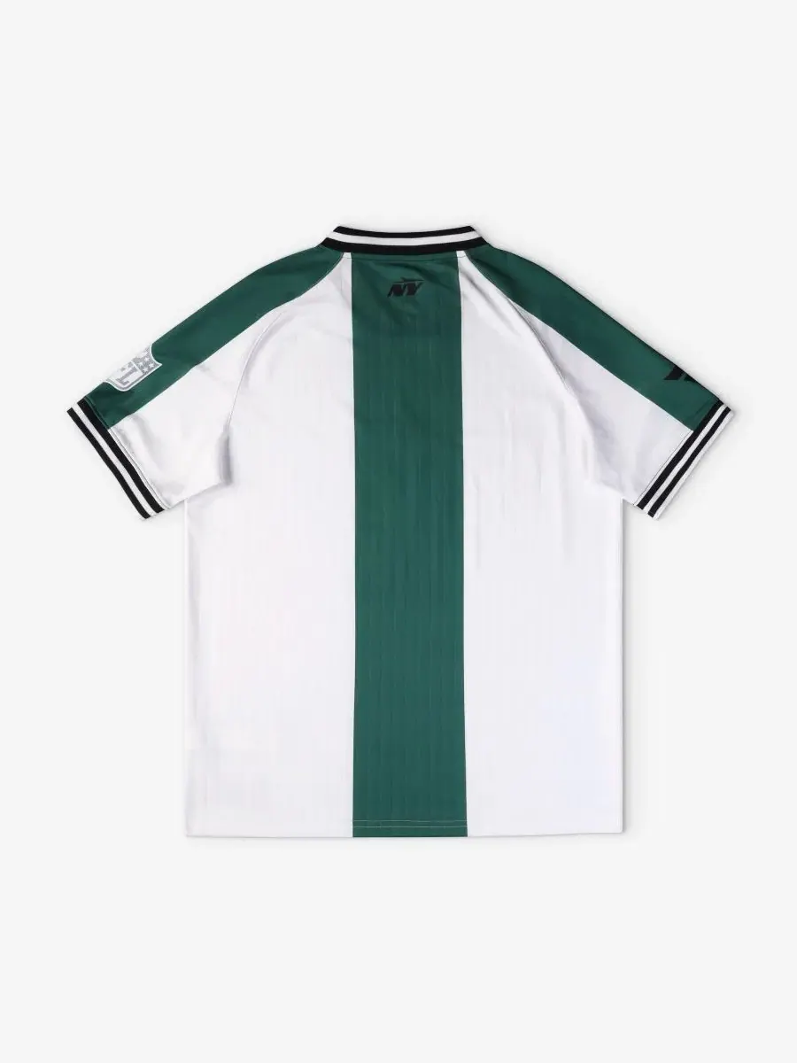 Футболка-поло с V-образным вырезом New York Jets Football x Football Fanatics — изображение 5 из 5, белый