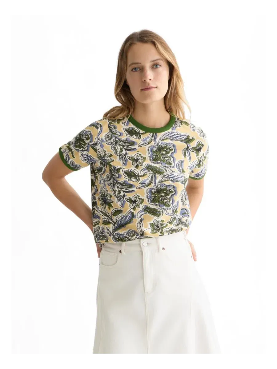 Женская футболка и топы с принтом «Scotch and Soda», стандартного кроя, бандана «Lucky Bandana
