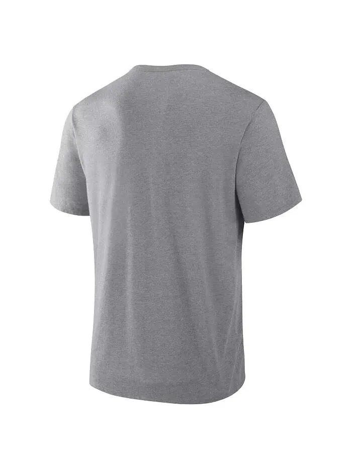 Футболка мужская, серо-лиловая, Detroit Lions, Tri-Blend Fanatics — изображение 3 из 5