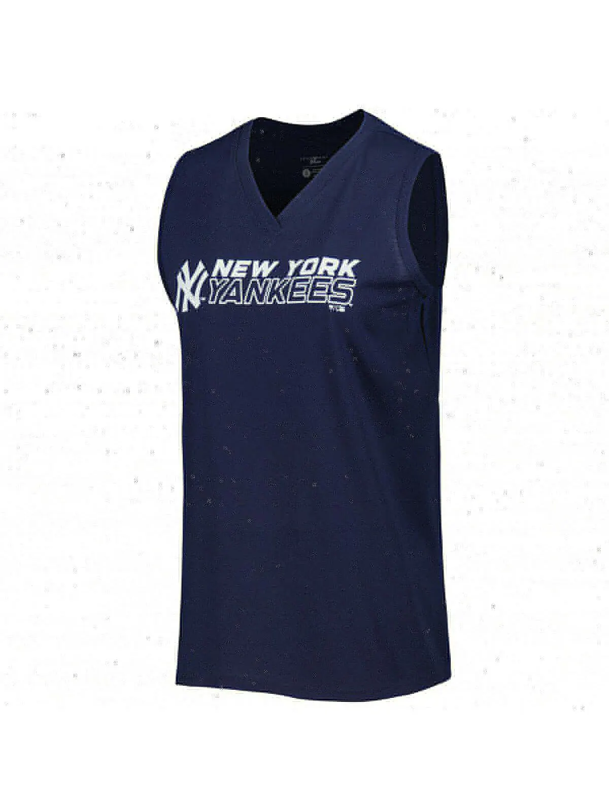 Женская темно-синяя майка New York Yankees Paisley Chase с V-образным вырезом LevelWear — изображение 3 из 3, темно-синий