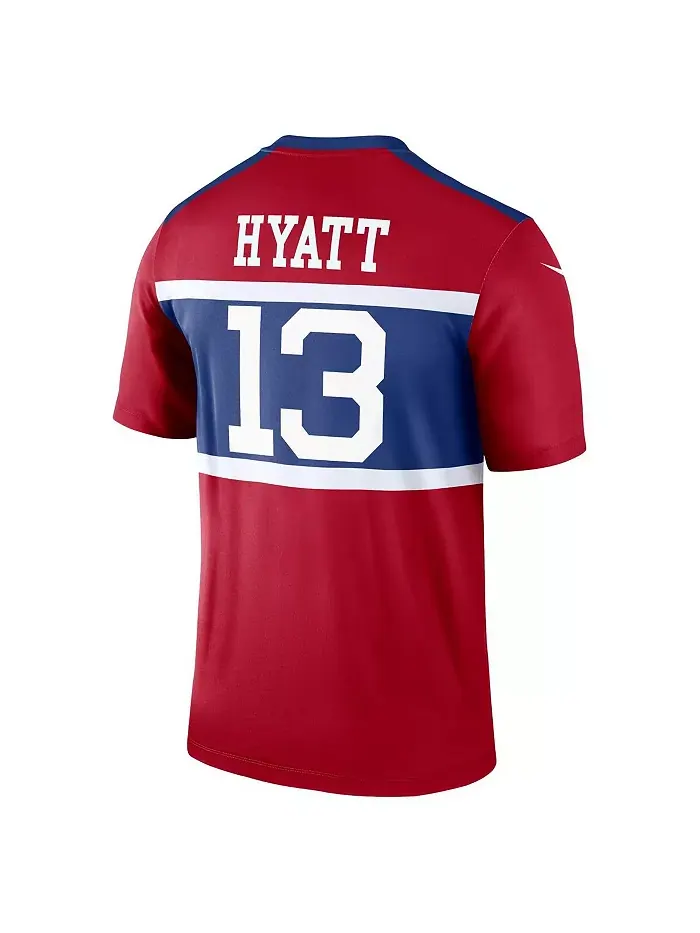 Мужская футболка Jalin Hyatt Century Red New York Giants Alternate Legend Player Jersey Nike — изображение 2 из 3