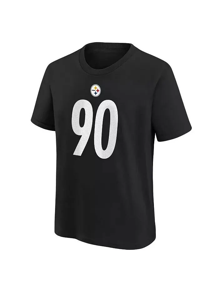 Футболка с именем игрока и номером TJ Watt из команды Big Boys and Girls Pittsburgh Steelers Nike — изображение 3 из 3