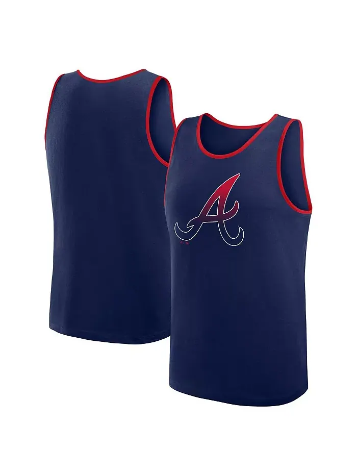Мужская футболка Atlanta Braves Unmatched Success в синем цвете Logo Athletic