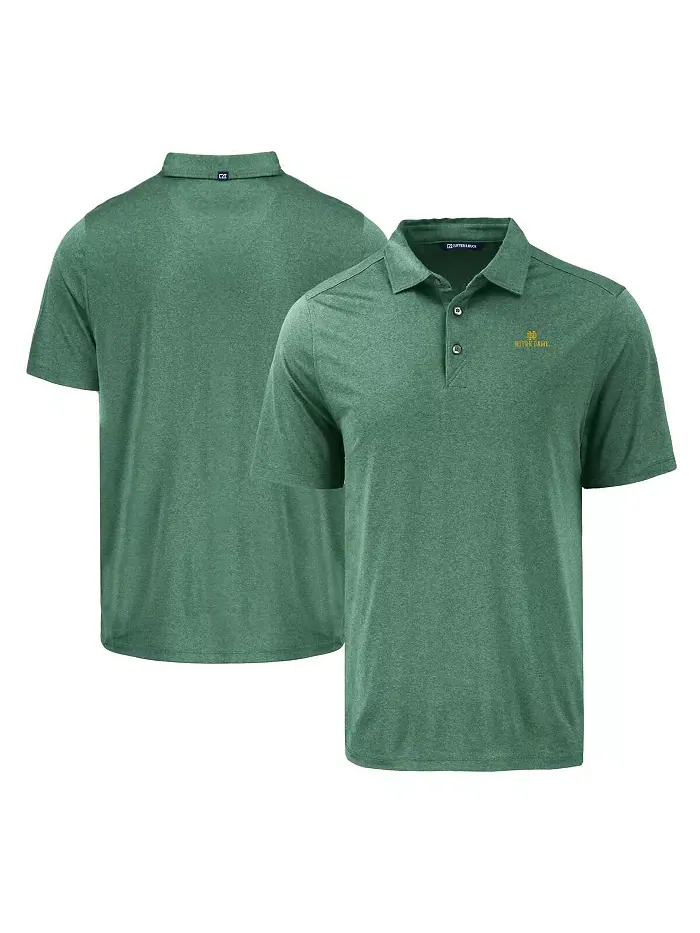 Мужская зеленая поло Epic Comfort Eco Coastline Notre Dame Fighting Irish Cutter & Buck