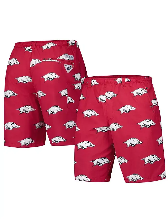 Мужские шорты Cardinal Arkansas Razorbacks PFG Backcast III Omni-Shade Columbia — изображение 1 из 3