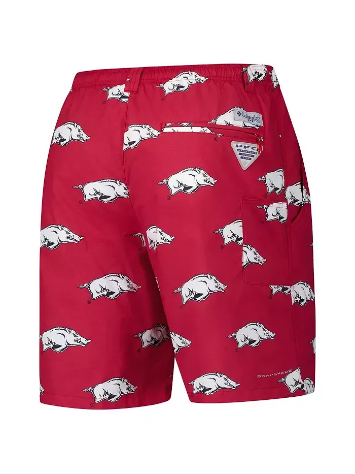 Мужские шорты Cardinal Arkansas Razorbacks PFG Backcast III Omni-Shade Columbia — изображение 3 из 3