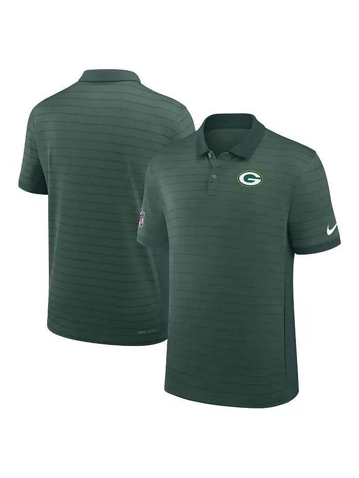 Мужская поло Green Bay Packers Sideline Victory Stripe Performance Nike