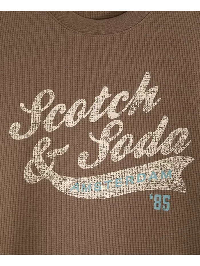 Футболка с длинным рукавом и принтом для мальчиков-подростков SCOTCH & SODA — изображение 4 из 6