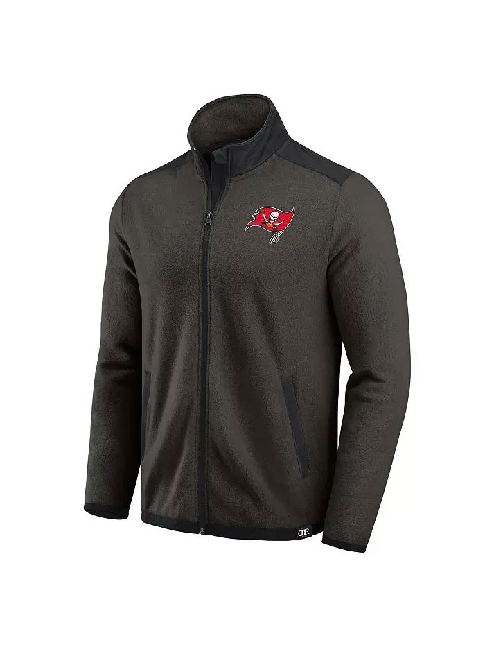 Мужская цветная флисовая куртка на молнии Pewter Tampa Bay Buccaneers Color Block Polar Fleece — изображение 5 из 5