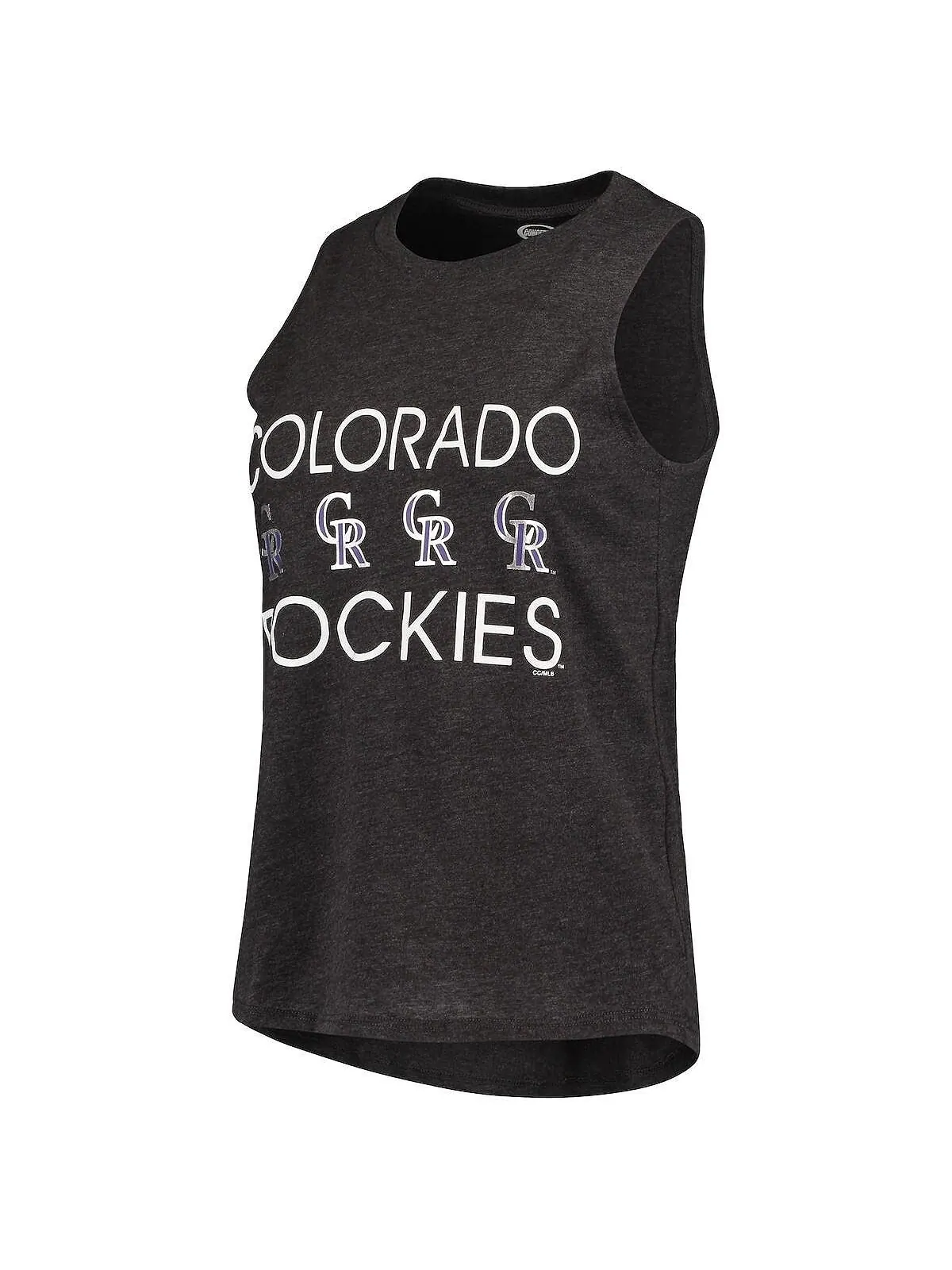 Женский комплект для сна с майкой и брюками Colorado Rockies Meter фиолетового и черного цвета — изображение 2 из 4