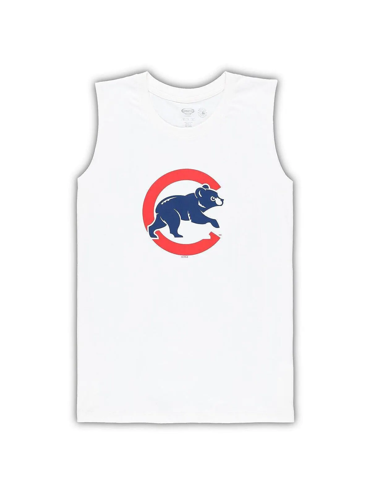 Женский комплект для сна, белая майка больших размеров Royal Chicago Cubs и шорты Concepts Sport — изображение 2 из 2, белый