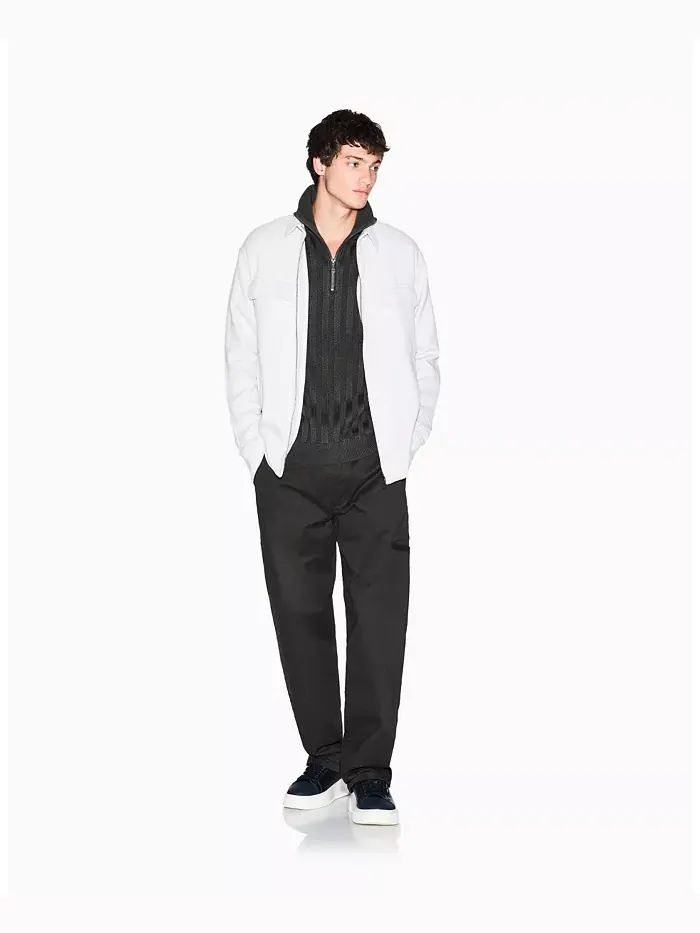 Мужской свитер с резинкой и застежкой на четверть A|X Armani Exchange — изображение 2 из 5