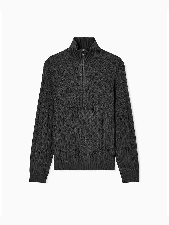 Мужской свитер с резинкой и застежкой на четверть A|X Armani Exchange — изображение 5 из 5