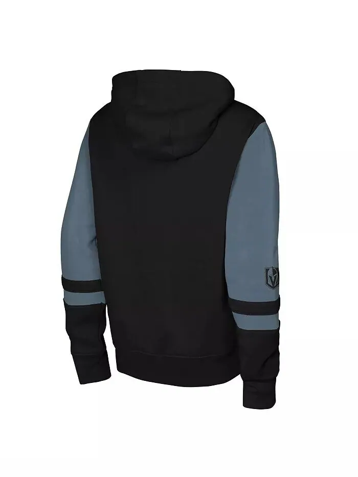 Толстовка с капюшоном Big Boys and Girls Black Vegas Golden Knights Face Off Full-Zip Outerstuff — изображение 3 из 3