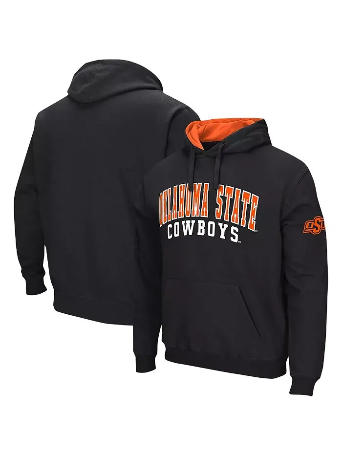 Мужская черная толстовка с капюшоном Oklahoma State Cowboys Double Arch Colosseum