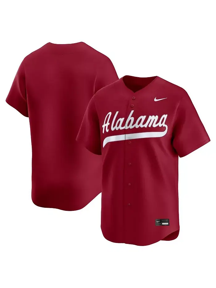 Мужская бейсбольная джерси Alabama Crimson Tide College Limited цвета малинового Nike
