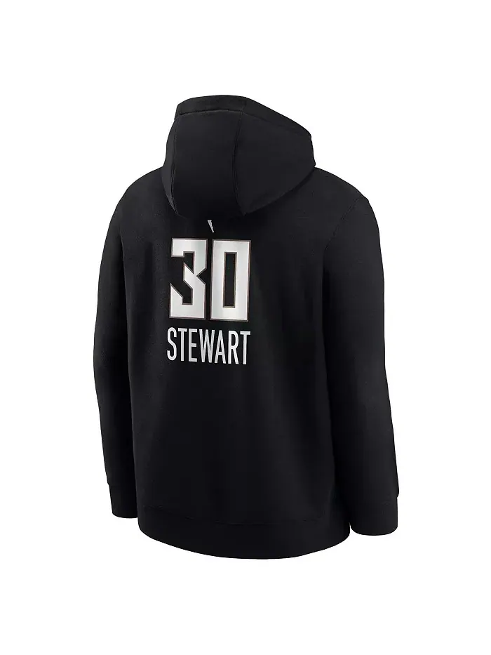 Мужская толстовка с капюшоном Breanna Stewart New York Liberty Explorer Edition, черная, с именем и — изображение 3 из 3