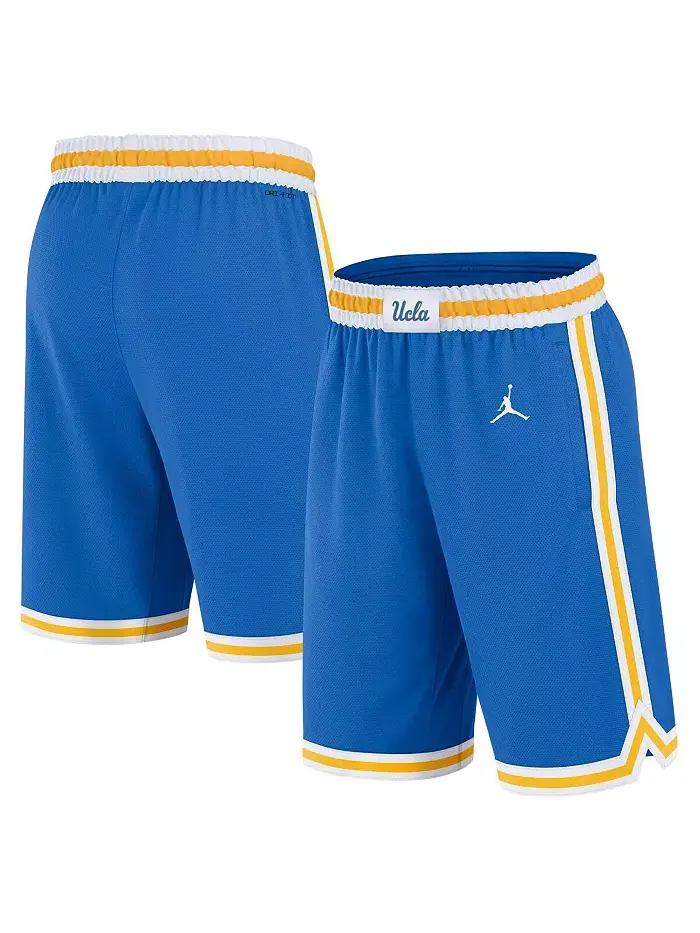 Мужские синие баскетбольные шорты UCLA Bruins Road Replica Performance Jordan — изображение 1 из 3