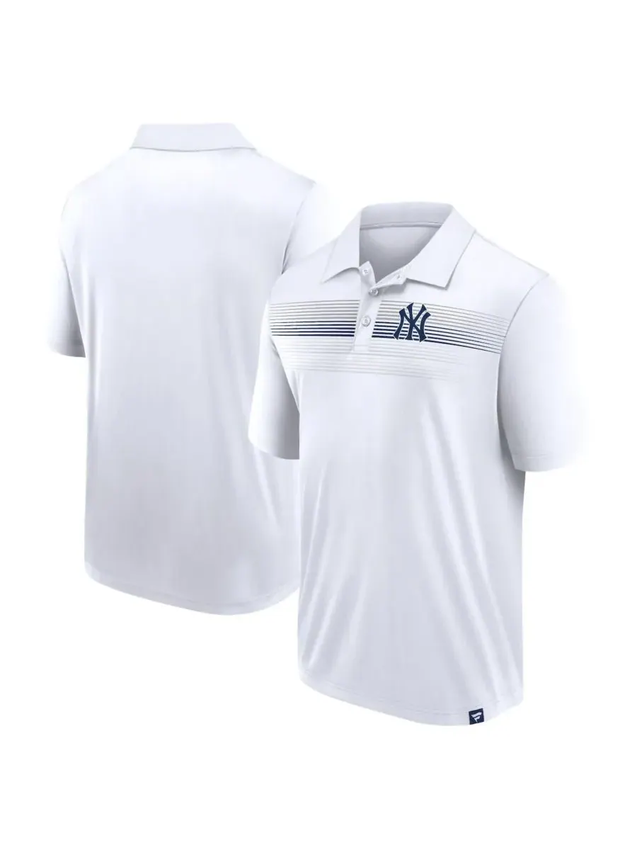 Fanatics Мужская белая поло-рубашка New York Yankees Big Tall Victory For Us из трикотажа — изображение 1 из 3