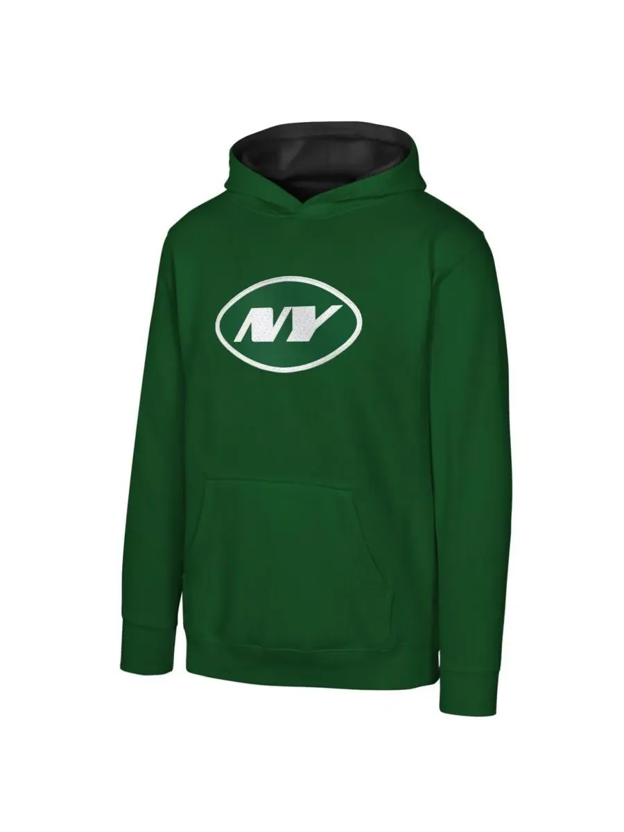 Outerstuff Толстовка с капюшоном New York Jets Prime зеленого цвета для мальчиков и девочек — изображение 1 из 1, зеленый