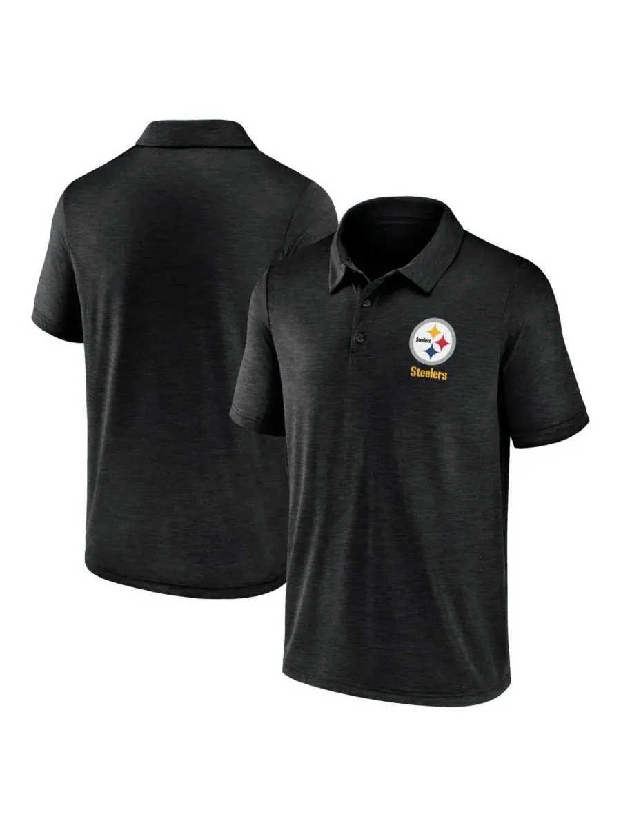 Fanatics Мужская черная рубашка поло Pittsburgh Steelers Making Waves — изображение 1 из 3, черный