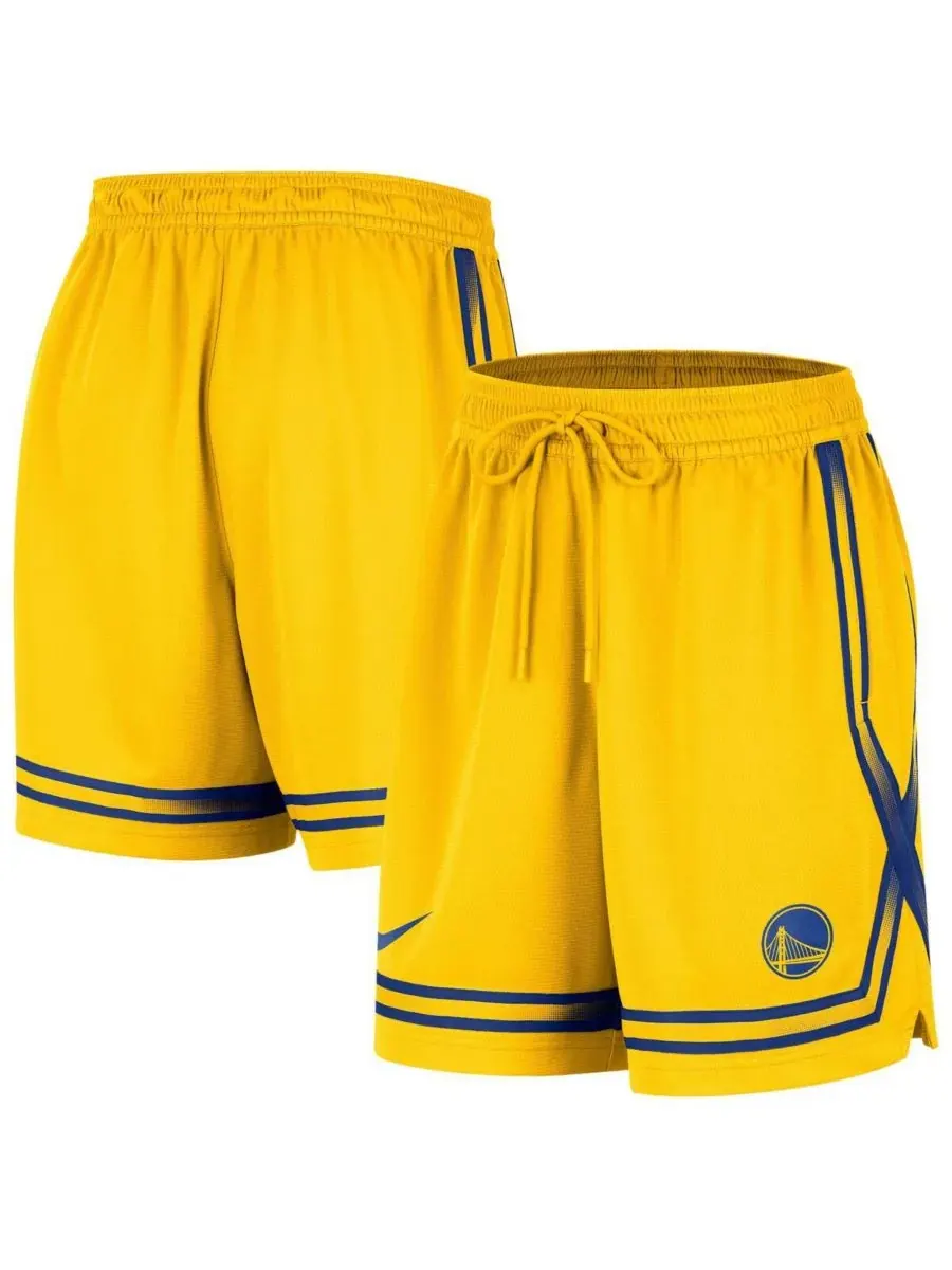 Nike Женские золотые шорты Golden State Warriors Courtside Fly Crossover Performance Shorts