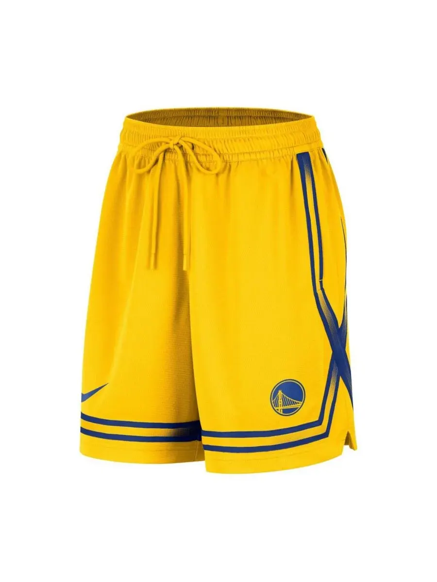 Nike Женские золотые шорты Golden State Warriors Courtside Fly Crossover Performance Shorts — изображение 2 из 3, золото