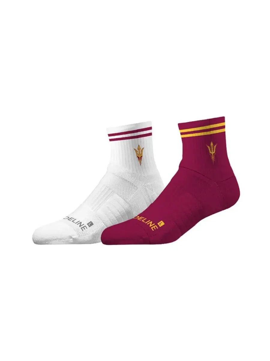 Комплект носков с принтом Arizona State Sun Devils Strideline, 2 пары — без цвета