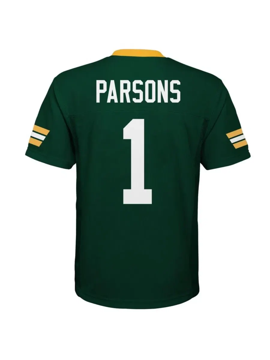 Детская футболка-джерси Micah Parsons Green Bay Packers Replica Outerstuff — изображение 3 из 3, зеленый