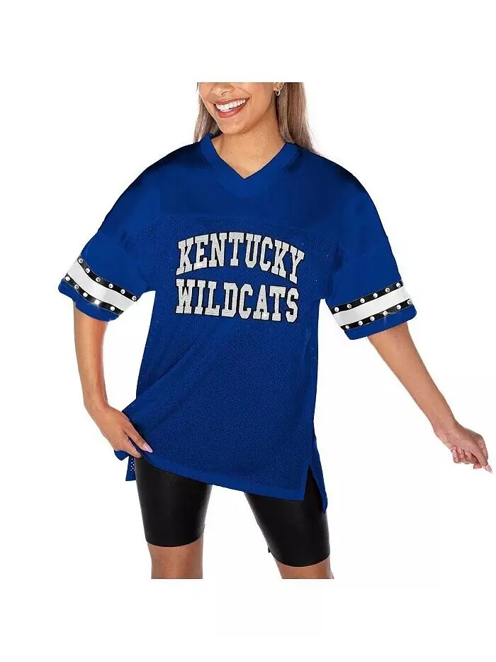 Женская футболка Royal Kentucky Wildcats Until Kickoff со стразами Gameday Couture — изображение 4 из 5