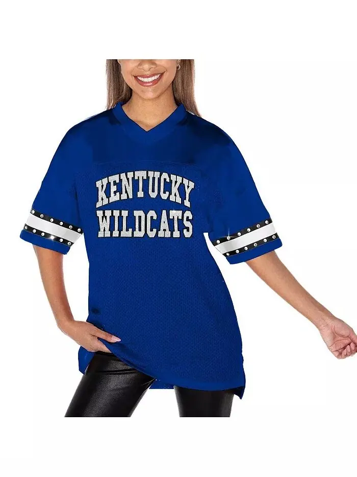 Женская футболка Royal Kentucky Wildcats Until Kickoff со стразами Gameday Couture — изображение 5 из 5