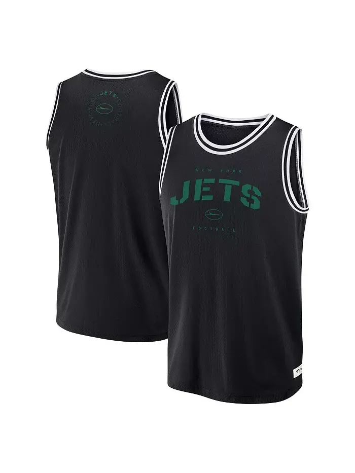 Мужская черная майка-безрукавка New York Jets Elements Future Ground Jersey Fanatics — изображение 1 из 3