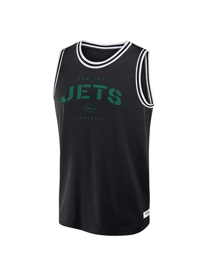 Мужская черная майка-безрукавка New York Jets Elements Future Ground Jersey Fanatics — изображение 2 из 3