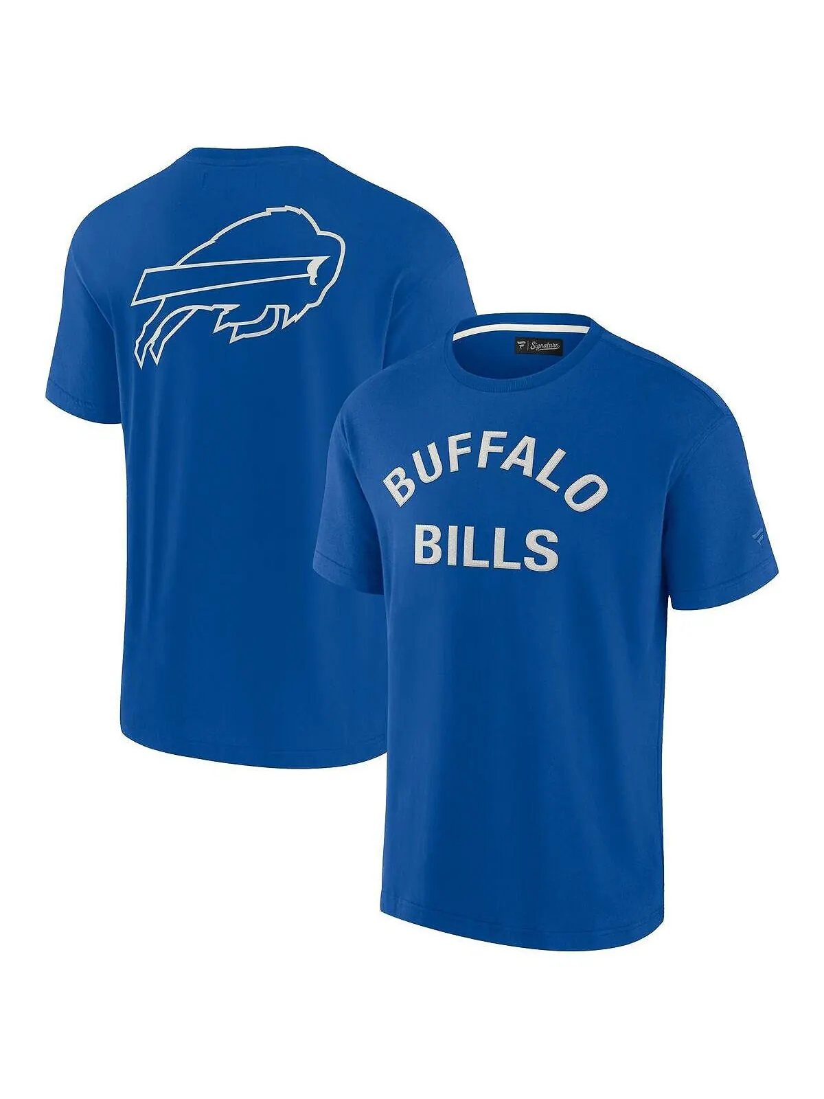 Супермягкая футболка с короткими рукавами Royal Buffalo Bills для мужчин и женщин Fanatics Signature — изображение 1 из 3