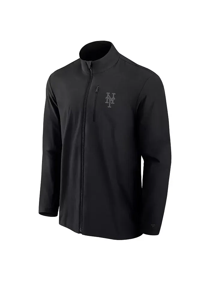 Мужская черная вязаная куртка на молнии New York Mets Front Office Fanatics Signature — изображение 2 из 3
