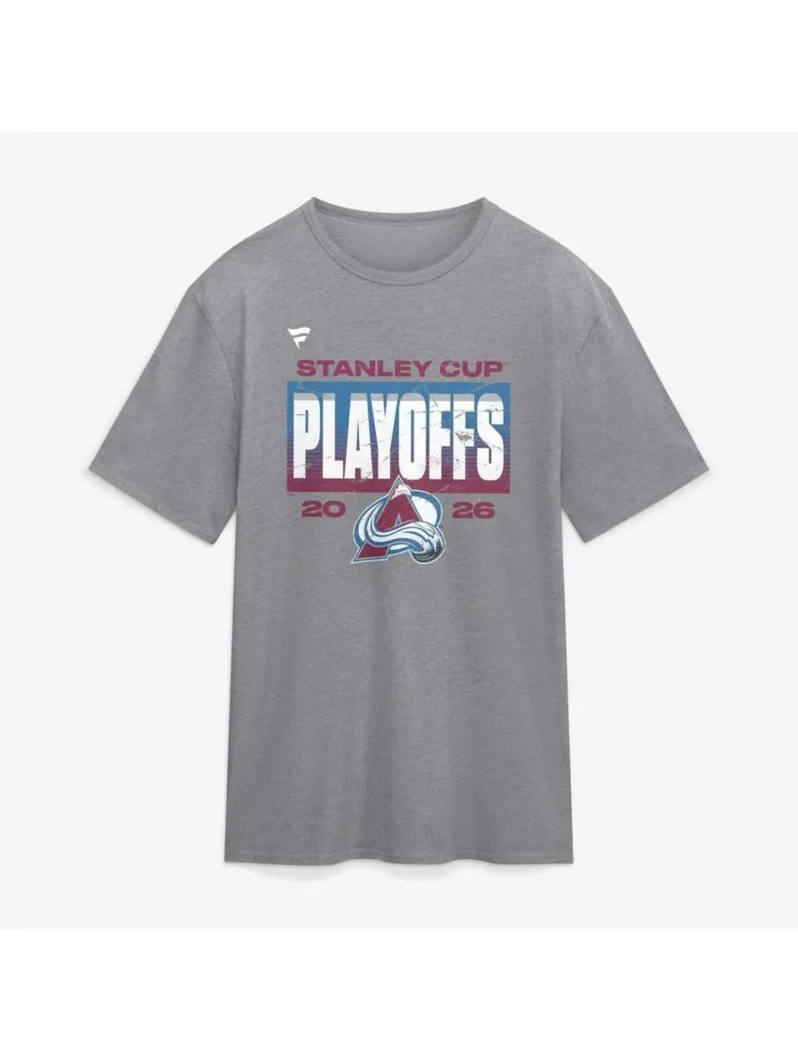 Футболка с винтажным принтом Colorado Avalanche Fanatics — изображение 1 из 2, серый