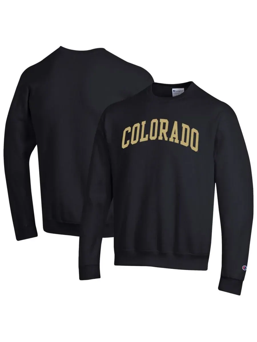 Champion Мужская черная флисовая толстовка Colorado Buffaloes Basic Arch