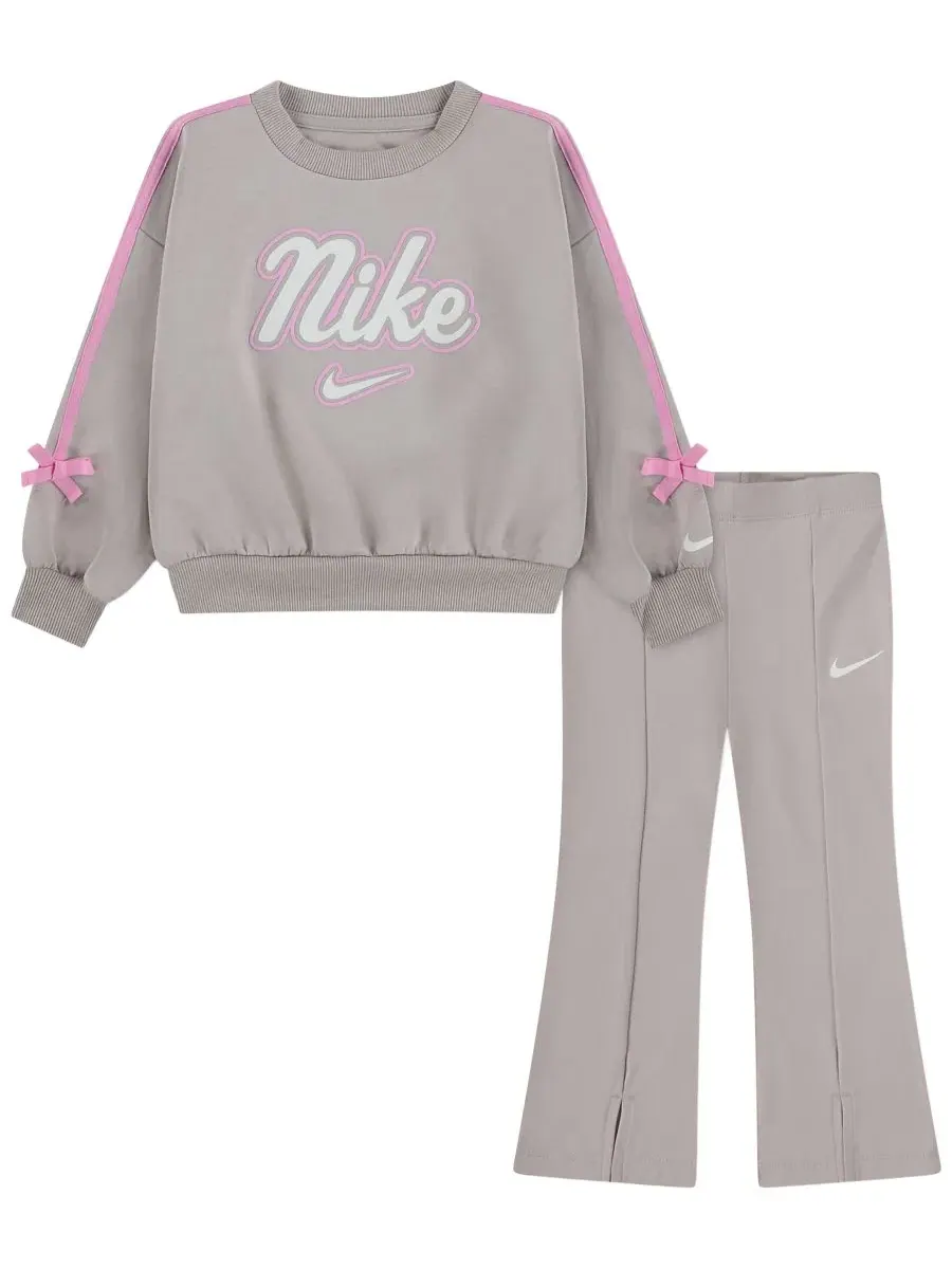 Комплект из топа и леггинсов с бантом Juxta-Girl Bow Stripe Nike, Moon Particle