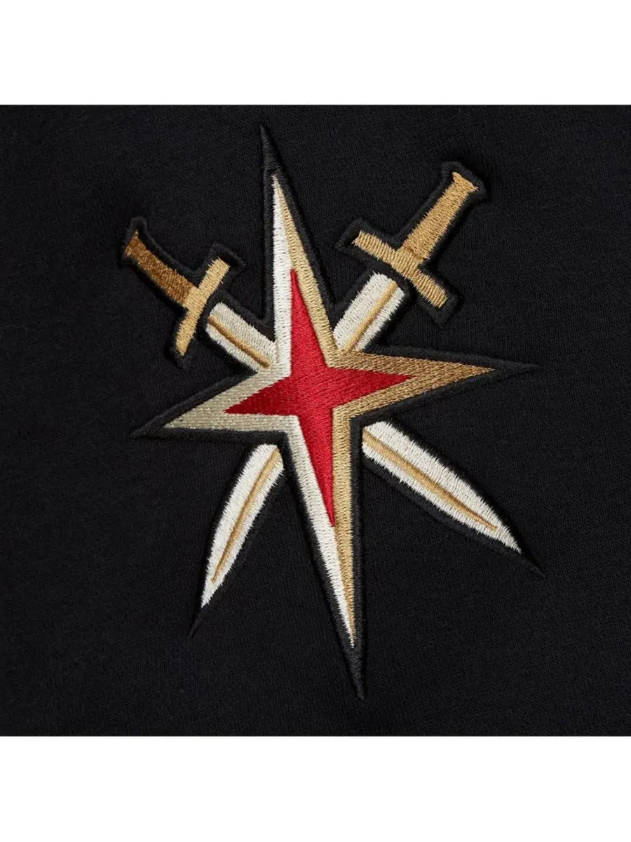 Mitchell & Ness Женская черная толстовка с завязками Vegas Golden Knights Heritage — изображение 3 из 5, черный