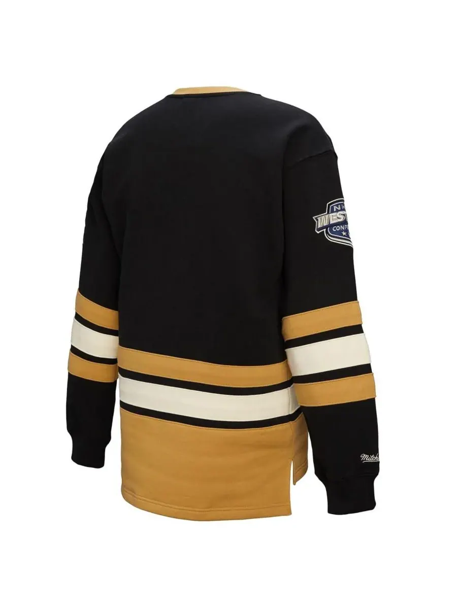 Mitchell & Ness Женская черная толстовка с завязками Vegas Golden Knights Heritage — изображение 4 из 5, черный