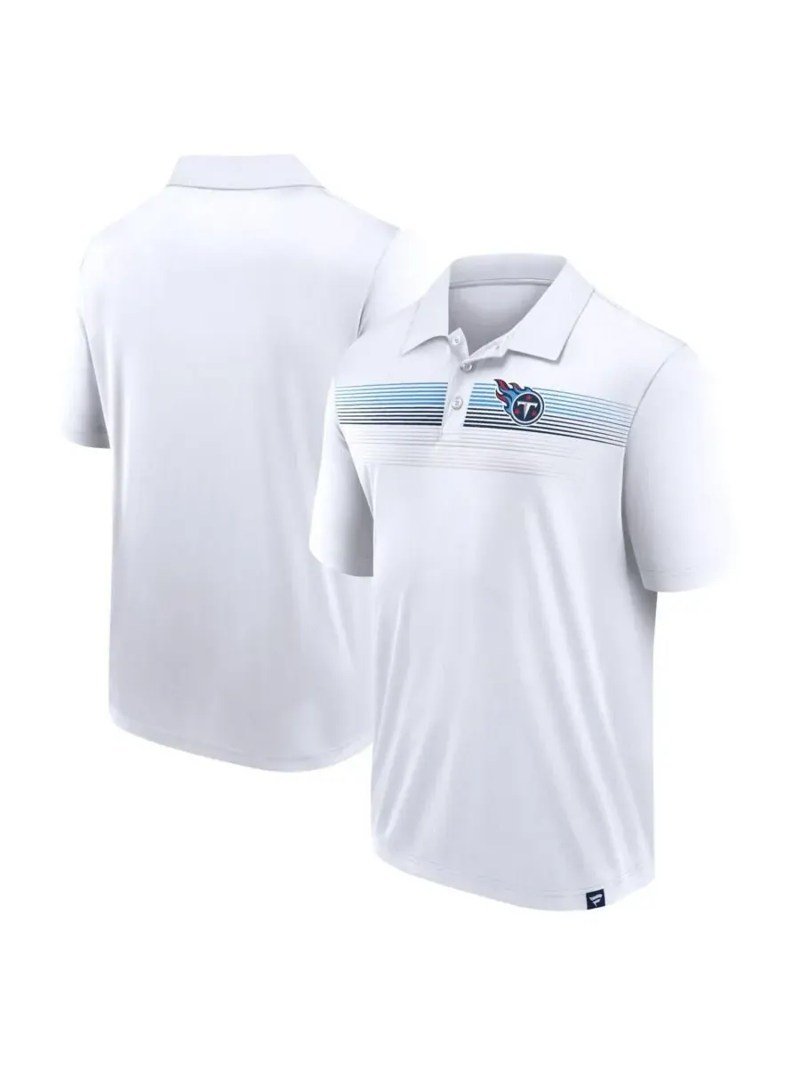 Fanatics Мужская белая поло-рубашка Tennessee Titans большого размера с сублимационной печатью — изображение 1 из 3, белый