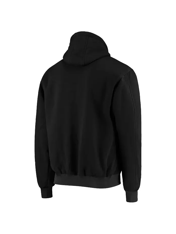 Мужская черная толстовка New Orleans Saints Craftsman на молнии с термоподкладкой Dunbrooke — изображение 3 из 4