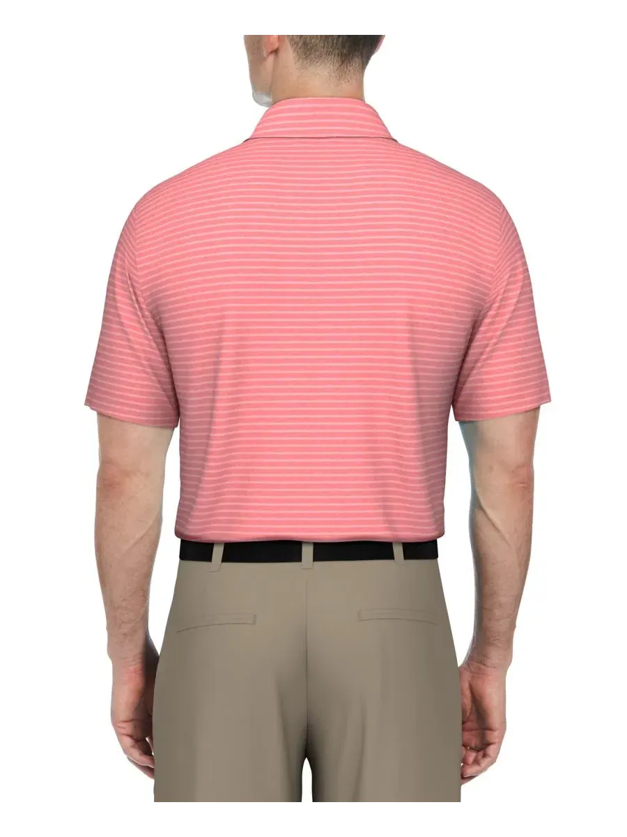 Мужская поло-рубашка для гольфа с меланжевой полосатой расцветкой Pga Tour — изображение 4 из 5