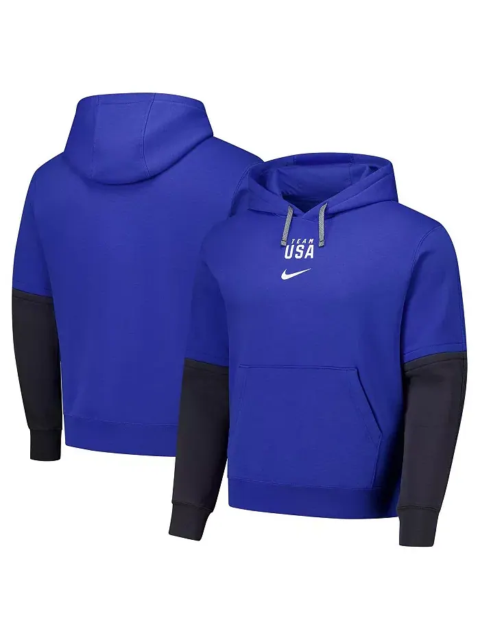 Мужская толстовка с капюшоном Royal Team USA Club Color Block Nike