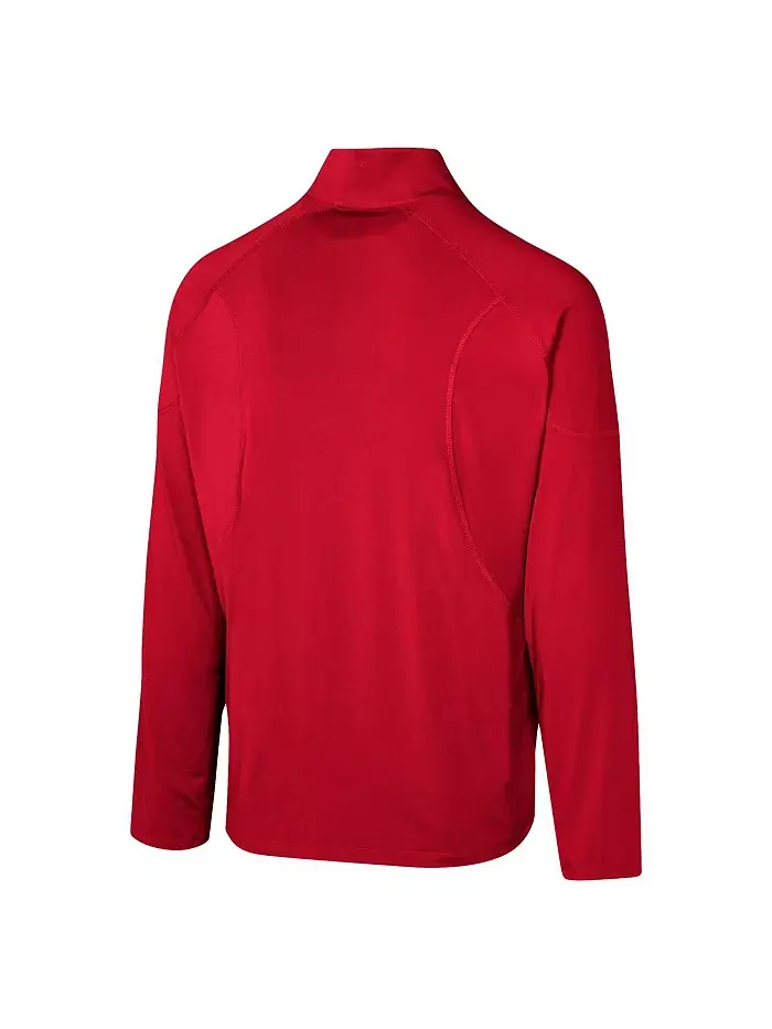 Толстовка Men's Red Tampa Bay Buccaneers Grind Iron Quarter-Zip Top Outerstuff — изображение 3 из 3