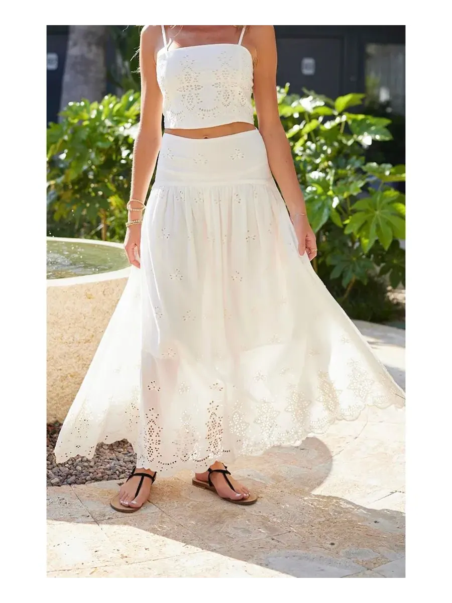 Юбка-макси Sorrento Bishop + Young, Embroidered Stripe — изображение 3 из 3