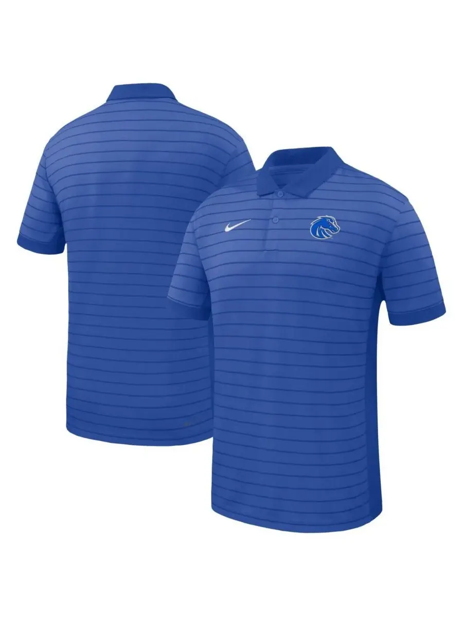 Мужская поло-рубашка Royal Boise State Broncos 2025 Early Season Coaches Sideline Victory Stripe