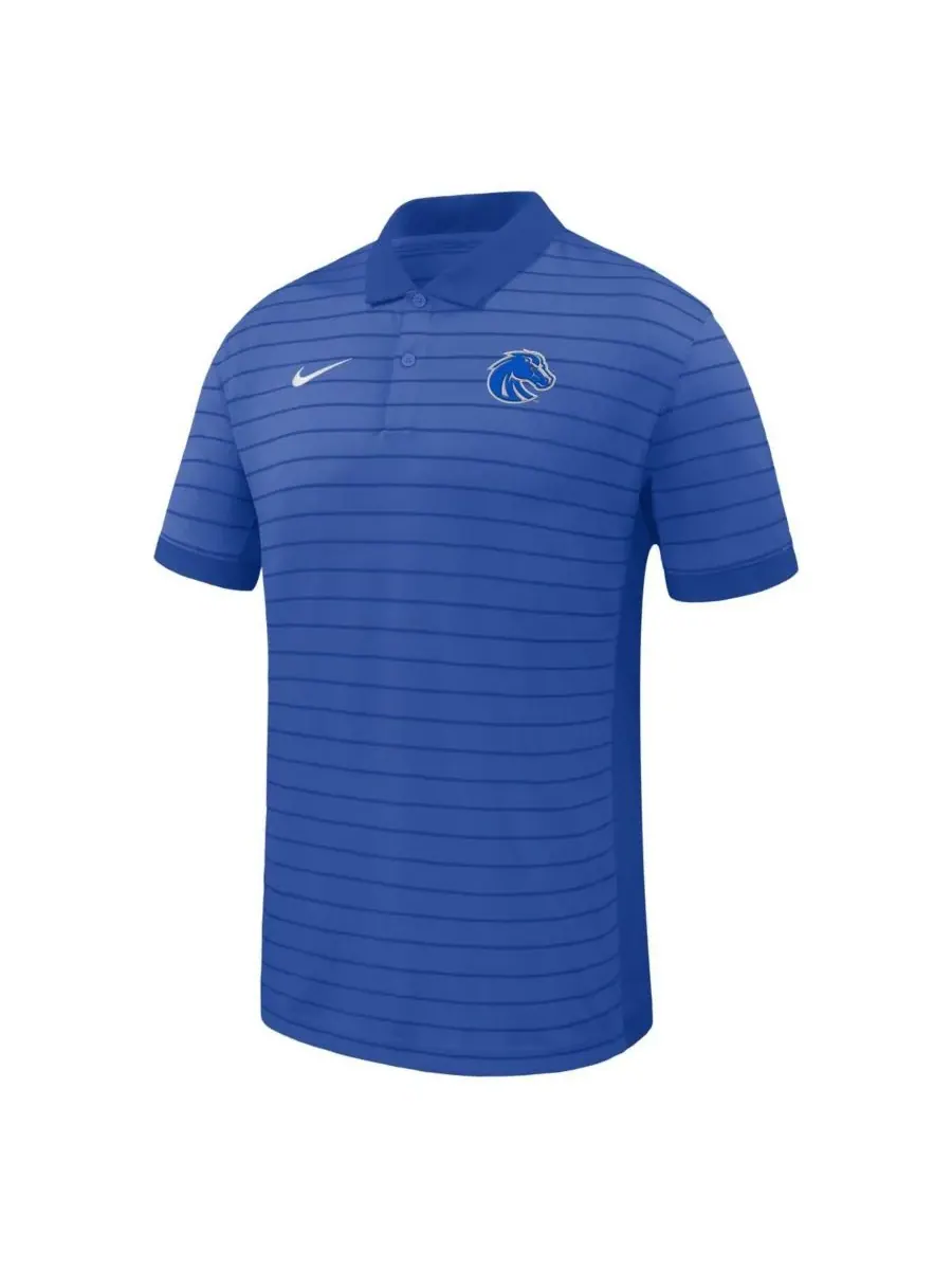 Мужская поло-рубашка Royal Boise State Broncos 2025 Early Season Coaches Sideline Victory Stripe — изображение 2 из 3