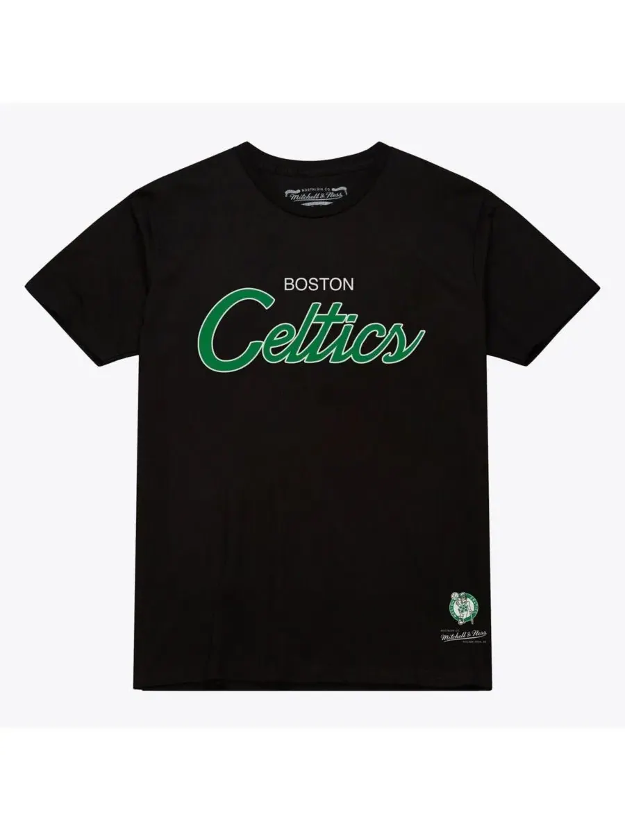 Футболка с принтом Vintage Wordmark Mitchell & Ness — изображение 1 из 2, черный
